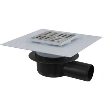 Трап для душа Alcaplast APV26C с решеткой Хром — фото 1, Трапы для душа