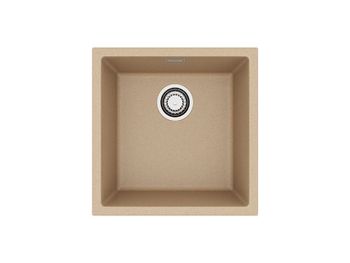 Мойка для кухни ALVEUS OMNI 20 GRANITAL BEIGE-G55 450x450x198 с сифоном 1145083 — фото 1, Кухонные мойки