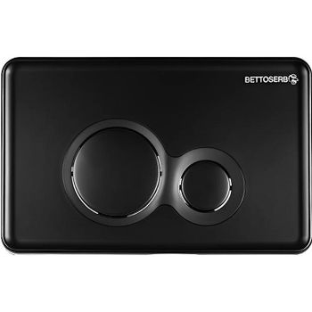 Клавиша смыва Bettoserb Sava Fix Slim Morava 40006459 Черная матовая — фото 1, Кнопки смыва