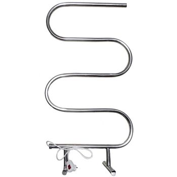 Электрический полотенцесушитель Domoterm E-образный DMT 103-25 50*104 EK напольный Хром — фото 1, Электрические полотенцесушители