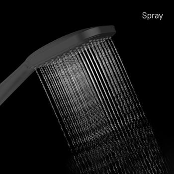 Ручной душ Milardo Ideal Spa 1F ILS1FBSM18 Черный матовый — фото 9, Лейки для душа