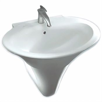 Раковина Hatria Sculture 65 Y0LZ01 Белая — фото 6, Раковины подвесные