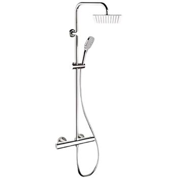 Душевая система Remer Elegance EQ32X8CPUFD25 с термостатом Хром — фото 1, Душевые стойки