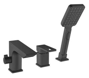 Смеситель на борт ванны ESKO Vela PB 355B Черный матовый — фото 2, Смесители на борт ванны