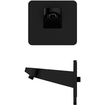 Кронштейн для верхнего душа AQUAme AQM8701MB Черный — фото 3, Кронштейны для верхнего душа