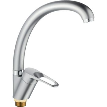 Смеситель для кухни Haiba HB4313-1 Хром матовый — фото 1, Смесители для кухни