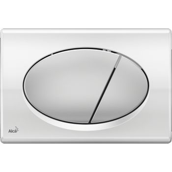 Клавиша смыва Alcaplast Basic M73 Хром — фото 1, Кнопки смыва