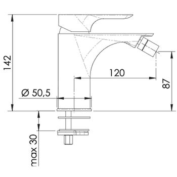 Смеситель для биде Remer Infinity I22BG Золото брашированное — фото 2, Смесители для биде