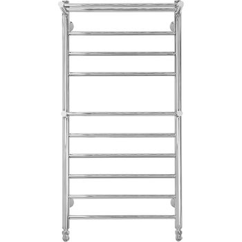 Водяной полотенцесушитель Domoterm Медея сп2 П10 500x1000 с двумя полками Хром — фото 1, Водяные полотенцесушители