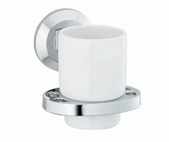 Аксесс Rhein K-6228CO Подстаканник одинарный (блистер),КЕРАМИКА,хром, WasserKRAFT — фото 3, Прочие аксессуары и комплектующие