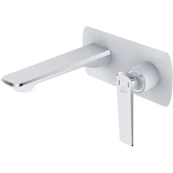 Смеситель для раковины Rose R13F R1341F Белый Хром — фото 1, Смесители для раковины