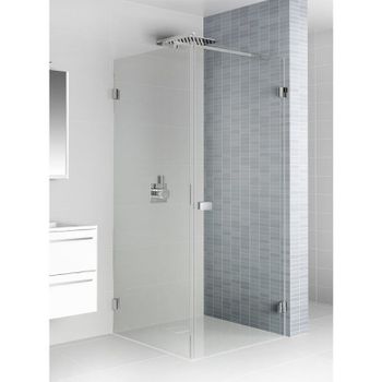 Душевой уголок Riho SZ Scandic NXT X201 77х77 P G001032120 (GX02022C2) профиль Хром стекло прозрачно — фото 3, Прямоугольные душевые уголки