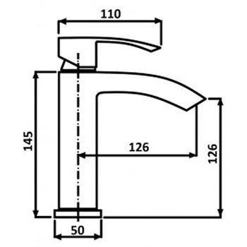 Смеситель для раковины ALMAes Luara TVZ-0903 Хром — фото 3, Смесители для раковины