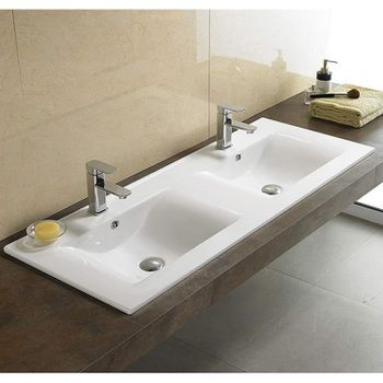 Раковина CeramaLux 121 YJ809-120 Белая — фото 1, Раковины встраиваемые сверху