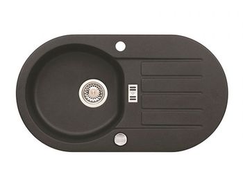 Мойка для кухни ALVEUS NIAGARA 40 GRANITAL BEIGE - G55 780x435x160;1x с сифоном 1105297, — фото 1, Кухонные мойки