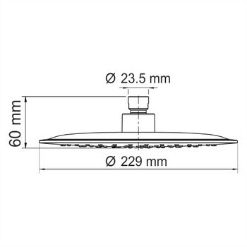 A115 Верхняя душевая насадка — фото 5, Верхние души