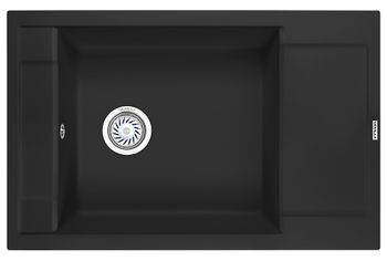 Granula-7806, ТУРМАЛИН, кухонная мойка, кварц — фото 1, Кухонные мойки