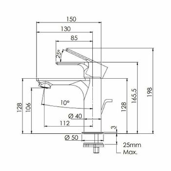 Смеситель для раковины Remer Energy EY12BO Белый матовый — фото 2, Смесители для раковины