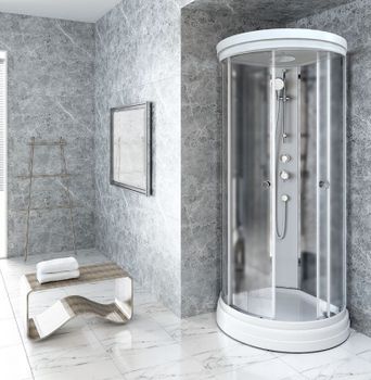 Душевая кабина Radomir Стронг 110x110 1-05-1-0-0-1821 без гидромассажа — фото 1, Душевые кабины