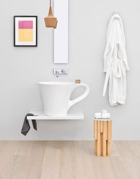 Раковина Artceram Cup 70 OSL005 01 00 Белая — фото 4, Раковины накладные