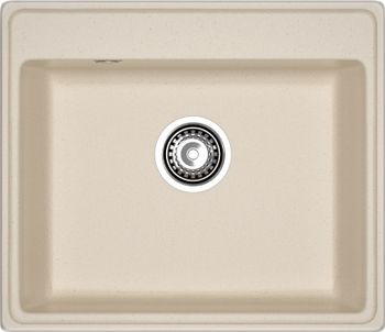GRANFEST Мойка VERTEX 580 1-чаша 580*500мм кашемир арт.GF- — фото 2, Кухонные мойки