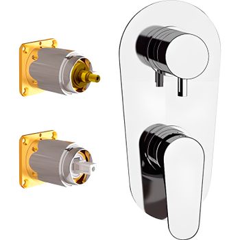 Смеситель для душа Remer Class Line L92KB Хром — фото 1, Смеситель для душа