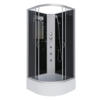 Душевая кабина Niagara Classic NG-3501-14BKG (90х90х200) средний поддон(26см),стекло тонированное,4  — фото 1, Душевые кабины