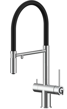 Rivelato Смеситель для кухни Adria U-обр. гибкий излив с краном питьевой воды D-35мм cromo арт. — фото 1, Смесители для кухни