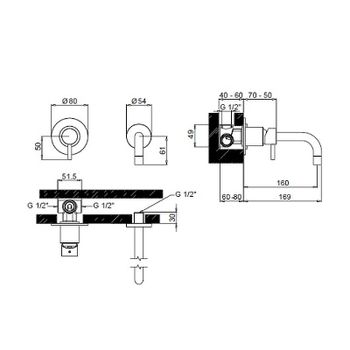 Смеситель для раковины Margaroli Moderna RU2002AA01CR Хром — фото 2, Смесители для раковины