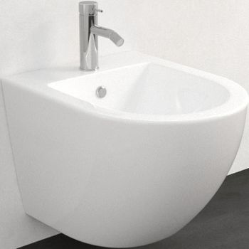 Биде CeramaLux 2197-1 подвесное Белое глянцевое — фото 1, Подвесные унитазы