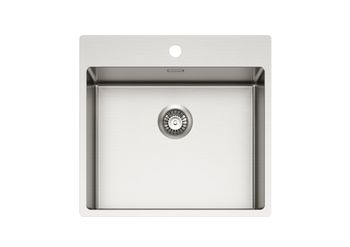 Мойка для кухни NOX 120 BRS 540x515x200 в комплекте с интегрированным сифоном — фото 1, Кухонные мойки