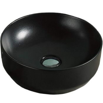 Раковина-чаша CeramaLux 35 7078DMB Черная — фото 1, Раковины накладные