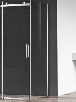 Душевая стенка AQUAme 80 AQM4203F профиль Хром стекло прозрачное — фото 5, Боковые стенки