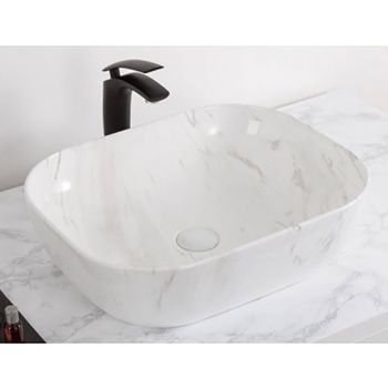 Раковина-чаша CeramaLux 50 K397D9 Белая — фото 2, Раковины накладные