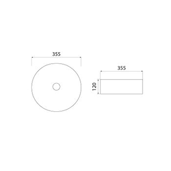 Товар: Раковина-чаша Iddis Ray 35.5 RAYBM03i27 Черная матовая - фото 2 Раковина-чаша Iddis Ray 35.5 RAYBM03i27 Черная матовая — фото 2, Раковины накладные