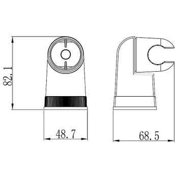 Держатель для душа Lemark LM8009C Хром — фото 2, Держатели для душа