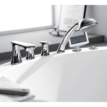 Акриловая ванна Gemy G9230 K 150х150 с гидромассажем — фото 2, Акриловые ванны