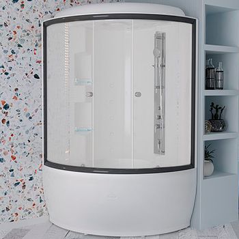 Душевой бокс Radomir Лаура 128x128 1-04-6-0-0-0820 без гидромассажа — фото 1, Душевые боксы