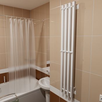 Электрический полотенцесушитель Altasan АргоПроф 120х21 АргоПроф12021БМ Белый матовый — фото 5, Электрические полотенцесушители