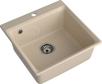 GRANFEST Мойка LEVEL 510 1-чаша 510*500мм кашемир арт.GF- — фото 1, Кухонные мойки