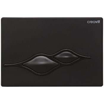 Клавиша смыва Creavit Ufo GP1002.02 Черная глянец — фото 1, Кнопки смыва