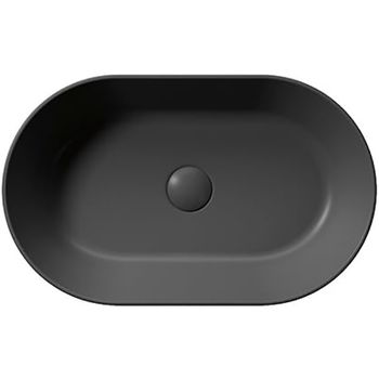 Раковина-чаша GSI Kube X 60 945826 Черная матовая — фото 3, Раковины накладные