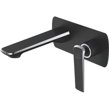 Смеситель для раковины Rose R13H R1341H Черный матовый Хром — фото 1, Смесители для раковины