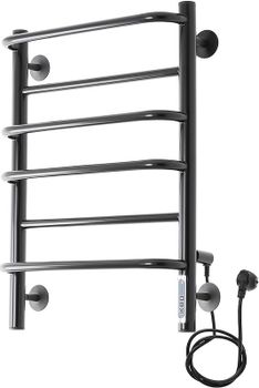 Электрический полотенцесушитель Domoterm Орфей DMT Орфей П6 400x600 EK R Черный матовый — фото 4, Электрические полотенцесушители