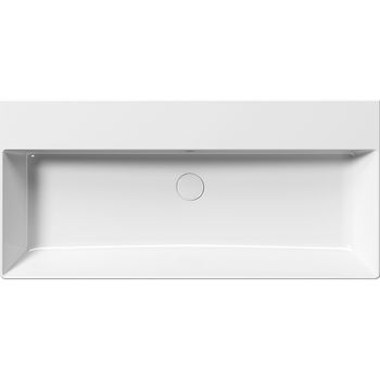 Раковина GSI Kube X 100 9423011 Белая — фото 4, Раковины накладные