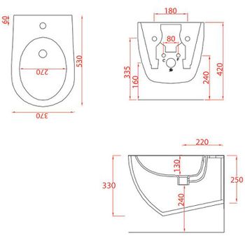 Биде Artceram File 2.0 FLB001 41 00 подвесное Matera — фото 3, Биде подвесные