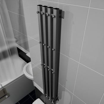 Электрический полотенцесушитель Altasan АргоЛюксПроф 120х21 АргоЛюксПроф12021Г Графит — фото 2, Электрические полотенцесушители