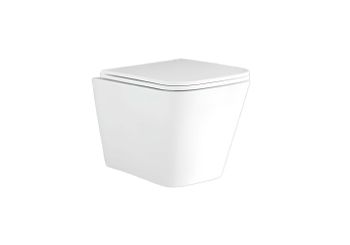 Унитаз подвесной безободковый AQUATEK ДЕЛЬТА 480 x 350 x 320 мм, тонкое сиденье с механизмом плавног — фото 3, Подвесные унитазы