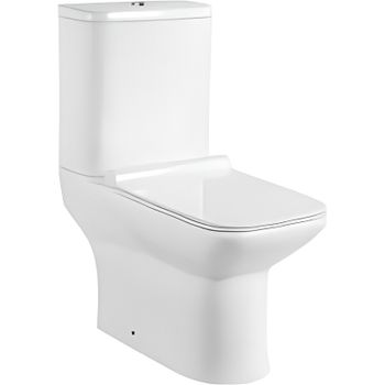 Унитаз компакт CeramaLux WK-9125 с бачком и сиденьем Микролифт — фото 1, Напольные унитазы