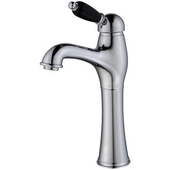 Смеситель для раковины Caprigo Adria-Uno Black Edition 02B-525-crm Хром — фото 1, Смесители для раковины